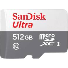 512 GB - microSDHC Minneskort & USB-minnen SanDisk Ultra microSDXC Class 10 UHS-I 100MB/s 512GB