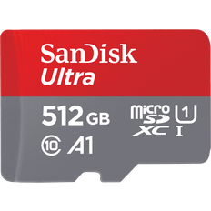 UHS-I - USB Type-A Minneskort & USB-minnen SanDisk MicroSDXC Ultra Class 10 UHS-I/U1 150mb/s 512GB