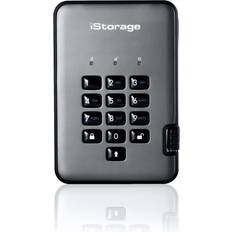 iStorage diskAshur PRO2 256-bitars 2TB USB 3.1 FIPS Level 3 certifierad, säker krypterad solid state-enhet IS-DAP2-256-SSD-2000-C-X