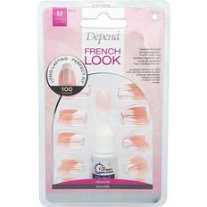 Peach Lösnaglar & Nageldekorationer Depend French Look Medium Square 100-pack