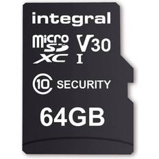 Integral 64 GB Minneskort Integral MicroSDXC Class 10 UHS-I V30 100/60 MB/s 64GB