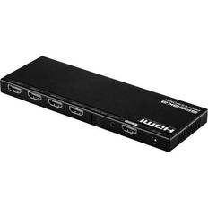 SpeaKa Professional 4 Port HDMI-Splitter inbyggd konverter 4096 pixel