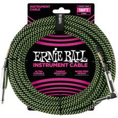 Ernie Ball EB-6082 Instrument Cable Black 5.4