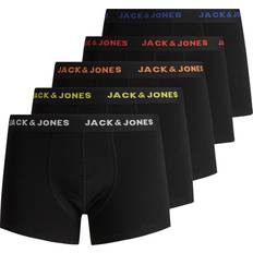 Jack & Jones Bambu Kalsonger Jack & Jones Boxershorts 5-pack - Black