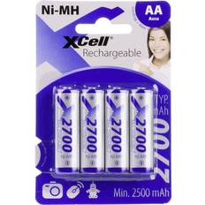 XCell X2700AA B4 Genopladeligt AA-batteri NiMH 2700 mAh 1.2 V 4 stk
