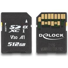 DeLock Minneskort DeLock Flash-minneskort 512GB Video Class V30 UHS-I U3 SD (54092)