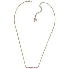 Rosa Halsband Adore Women's Necklace - Gold/Pink