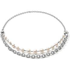 Coeur de Lion Kette Necklace - Silver/Pearls