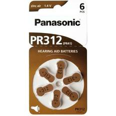 Panasonic 312 PR312 60 stycken hörapparatsbatterier