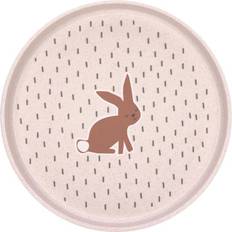 Lässig Tallrikar & Skålar Lässig Barntallrik utan melamin, BPA-fri, för diskmaskin och mikrovågsugn/platta Little Forest Rabbit
