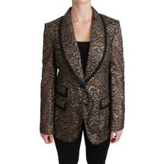 Dam - Polyuretan Kavajer Dolce & Gabbana Lace Blazer Coat Floral Jacket