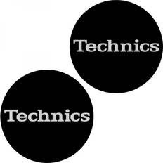 Technics Skivspelare på rea Technics Slipmat 60638 Simple T2 Black Silver Logo
