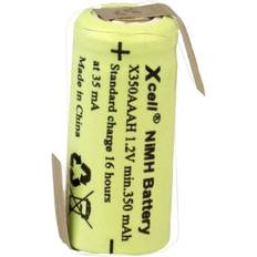 XCell X1/2AAAH-350-LFZ Special-batteri 1/2 AAA Z-loddefane NiMH 1.2 V 350 mAh