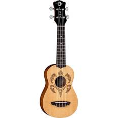 Luna Guitars Stränginstrument Luna Guitars Honu Turtle Spruce Soprano Ukulele