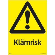 Systemtext Sign Risk of Pinching 210x297mm