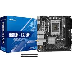 Intel - Mini-ITX - Socket 1700 Moderkort Asrock H610M-ITX/eDP