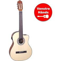 Santana B8EQCWNA-V2-LEFT vänsterhänt spansk gitarr nature