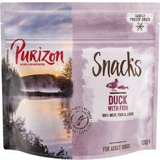 Fiskar & Reptiler - Hundfoder Husdjur Purizon Snack Duck & Fish - Grain Free - Ekonomipack: 3