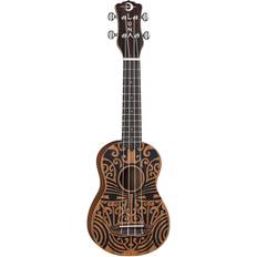 Luna Guitars Stränginstrument Luna Guitars Tribal Soprano Ukulele Natural