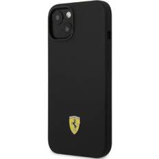 Magsafe case 14 silicone Ferrari Silicone Metal Logo MagSafe Case for iPhone 14 (Black)