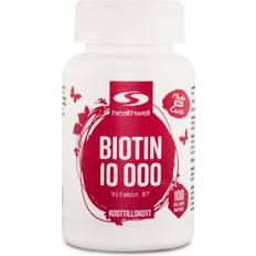 Healthwell Multivitaminer Vitaminer & Kosttillskott Healthwell Biotin 10000 90 st