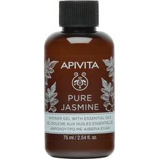 Apivita Pure Jasmine Travel Shower Gel with Essential Oils with Jasmine