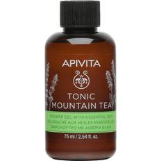 Apivita Tonic Mountain Tea Travel Shower Gel with Essential Oils