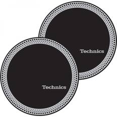 Technics Skivspelare på rea Technics Slipmat 60666 Strobe 3 Silver on Black