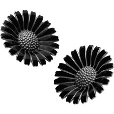 Georg Jensen Daisy Earrings - Silver/Black