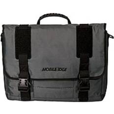 Datorfack väskor Mobile Edge Mobil grafitserie laptop messenger, 43 cm premium exteriörmaterial, dedikerat vadderat datorfack, grafit, för män, kvinnor, företag, studenter MEGME