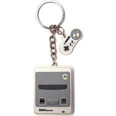Nintendo SNES 3D Console & Joystick Rubber Keychain