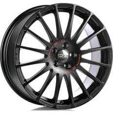 OZ Superturismo GT Matt Black Red Lettering 8x18 5/112 ET35 B75