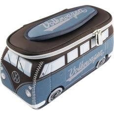 Bruna - Unisex Necessärer & Sminkväskor VW Collection BRISA Volkswagen Samba Bus T1 Camper Van 3D Neoprene Small Universal Bag Makeup, Travel, Cosmetic Bag (Neoprene/Petrol/Brown)