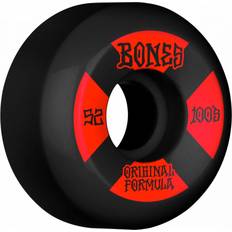 Röda Hjul Bones Wheels 100's OG #4 V5 Sidecut 100A 52mm Wheels black/red Uni