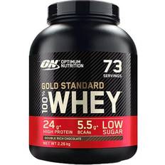Förbättrar muskelfunktion - Vassleproteiner Proteinpulver Optimum Nutrition Gold Standard 100% Whey Protein Double Rich Chocolate 2.26kg