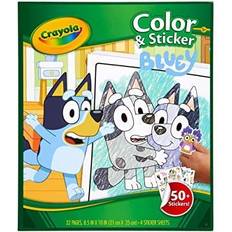 Crayola Bluey Color & Sticker Activity, Bluey Coloring Book, 32 Coloring Pages, Gift for Kids, Ages 3, 4, 5, 6