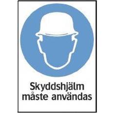 Skylt 35-2514 210X297 MM Skyddshjälm måste användas