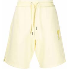 Ami Paris Ami De Coeur Track Shorts - Pale Yellow