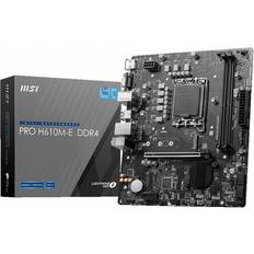 Intel - M Key - Micro-ATX - Socket 1700 Moderkort MSI PRO H610M-E DDR4 bundkort