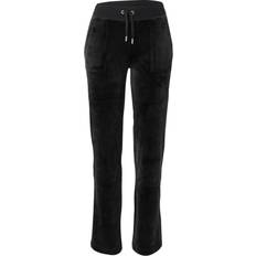 Juicy Couture Dam - Friluftsbyxor Kläder Juicy Couture Del Ray Classic Velour Pant - Black