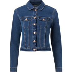 Vero Moda Bomull - Dam Ytterkläder Vero Moda Luna Denim Jacket - Blue/Medium Blue Denim