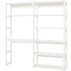 HoppeKids 2 Sections w/8 Shelves & Desk