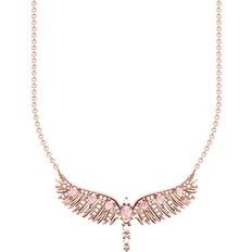 Thomas Sabo Phoenix Wings Necklace - Rose Gold/Pink/Transparent