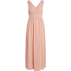 Enfärgade - Långa klänningar - Rosa Vila Sleeveless V-Neck Maxi Dress