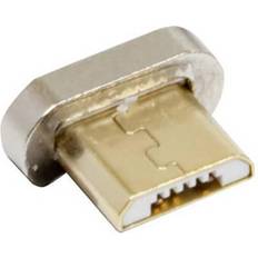 RealPower 168184, magnetisk, Micro-USB, guld