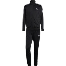 Adidas träningsoverall herr adidas Men Sportswear Basic 3-Stripes Tricot Tracksuit - Black