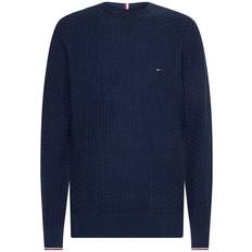 Tommy Hilfiger Honeycomb Knit Crew Neck Jumper