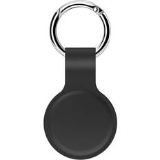 AirTag Silicone Case m. Rund karabiner mörkgrå