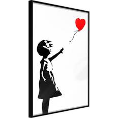 Guld Posters Artgeist Banksy Girl with Balloon Poster 20x30cm