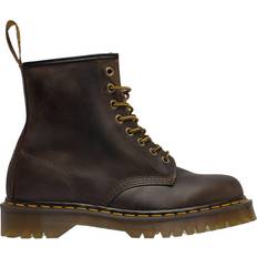 44 ½ - Unisex Snörkängor Dr. Martens 1460 Bex Crazy Horse - Dark Brown